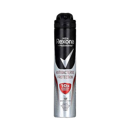 اسپری بدن رکسونا مردانه REXONA مدل ANTIBACTERIAL PROTECTION 10x حجم200ml اصل