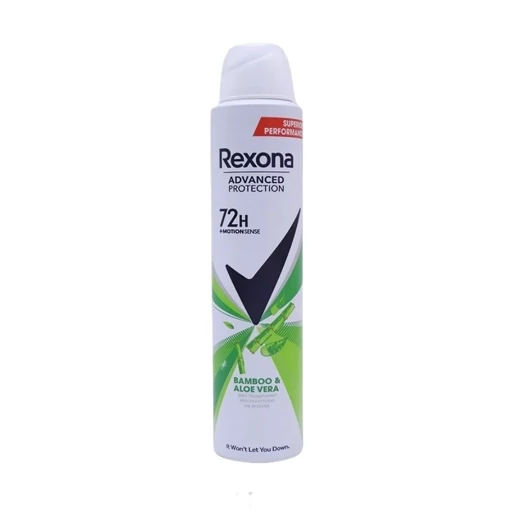 اسپری ضد تعریق زنانه رکسونا مدل Bamboo Aloe Vera حجم 200 میل